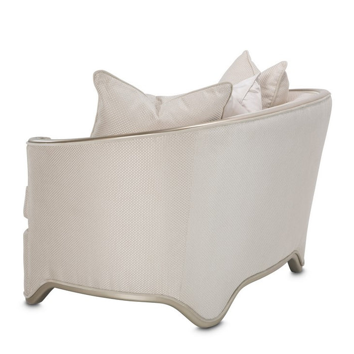 AICO London Place Chair & A Half in Light Champagne - Visions in Furniture (La Mirada, CA)