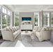 AICO London Place Chair & A Half in Light Champagne - Visions in Furniture (La Mirada, CA)
