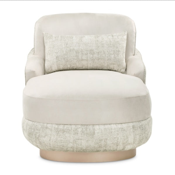 AICO Furniture Aurora Chaise Quarry in Moonlight - Visions in Furniture (La Mirada, CA)