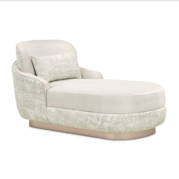 AICO Furniture Aurora Chaise Quarry in Moonlight - Visions in Furniture (La Mirada, CA)