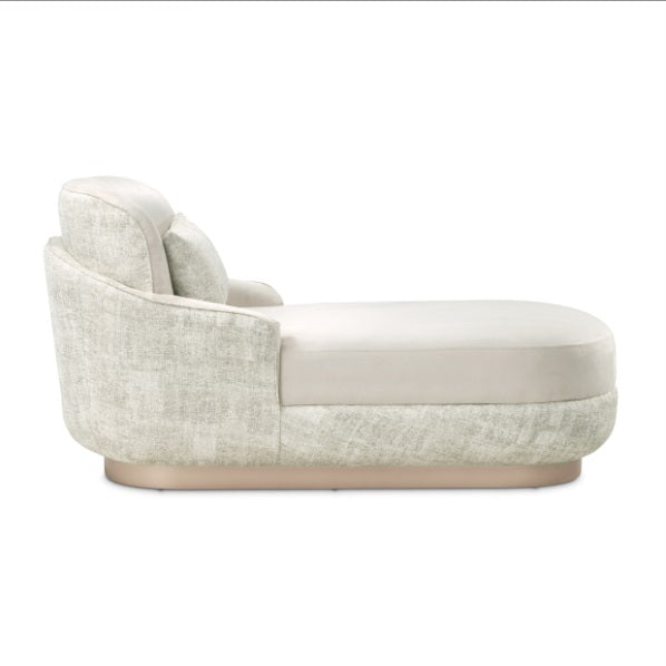 AICO Furniture Aurora Chaise Quarry in Moonlight - Visions in Furniture (La Mirada, CA)