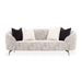 AICO Furniture Noir Sofa Cookie in Black Nickel - Visions in Furniture (La Mirada, CA)