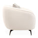 AICO Furniture Noir Chair Marshmallow in Black Nickel - Visions in Furniture (La Mirada, CA)