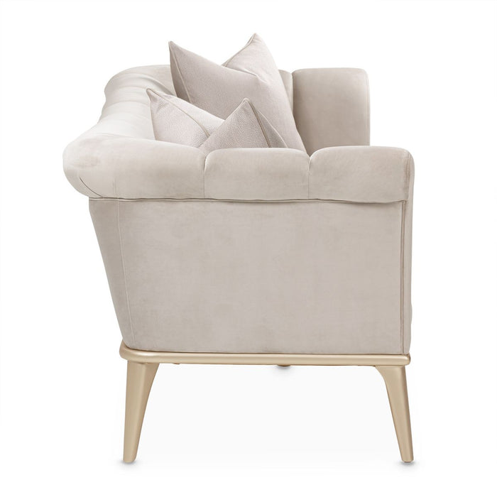 AICO Yvette Sofa in Porcini Medium Champagne - Visions in Furniture (La Mirada, CA)