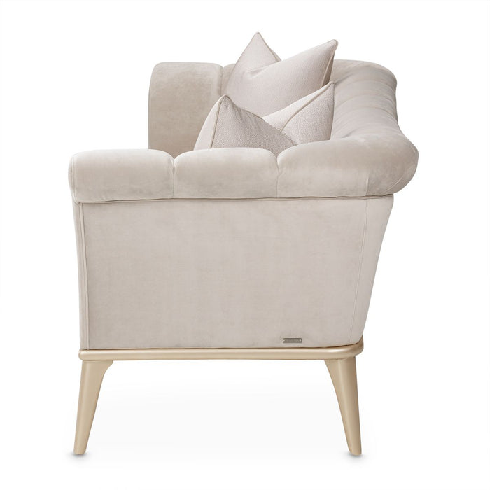 AICO Yvette Sofa in Porcini Medium Champagne - Visions in Furniture (La Mirada, CA)