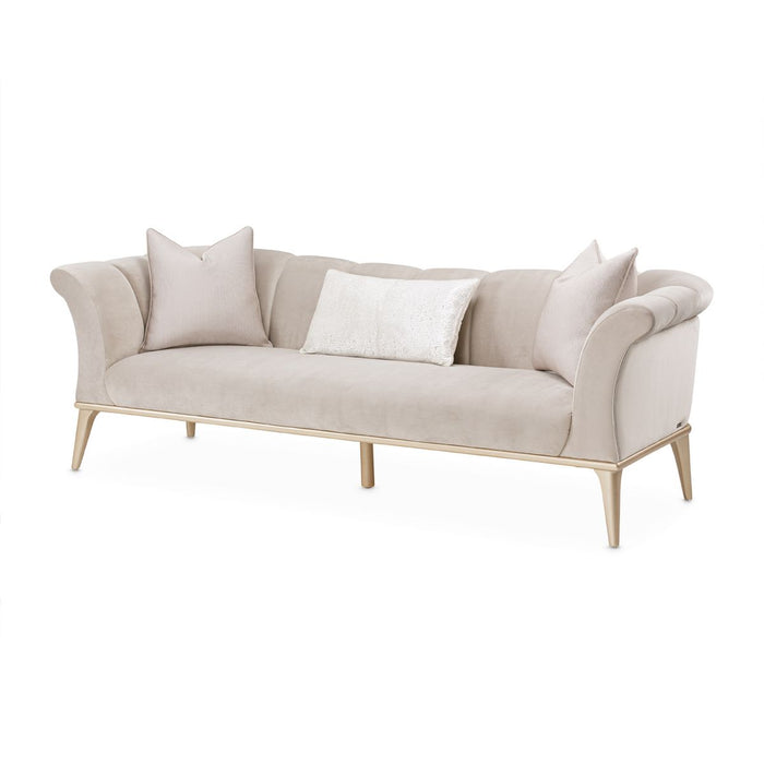 AICO Yvette Sofa in Porcini Medium Champagne - Visions in Furniture (La Mirada, CA)