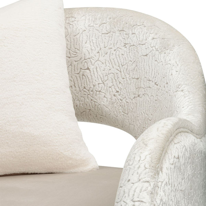 AICO Yvette Accent Chair in Porcini Medium Champagne - Visions in Furniture (La Mirada, CA)