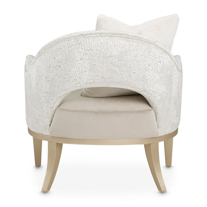 AICO Yvette Accent Chair in Porcini Medium Champagne - Visions in Furniture (La Mirada, CA)