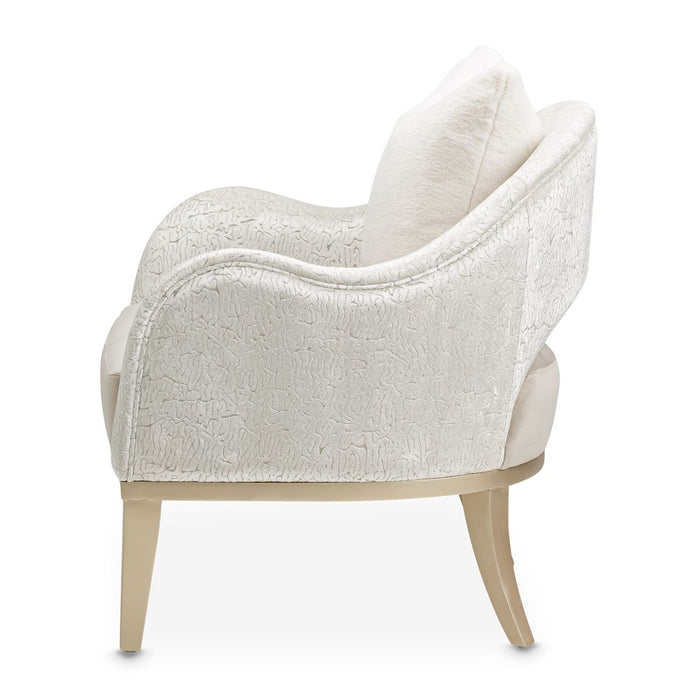 AICO Yvette Accent Chair in Porcini Medium Champagne - Visions in Furniture (La Mirada, CA)