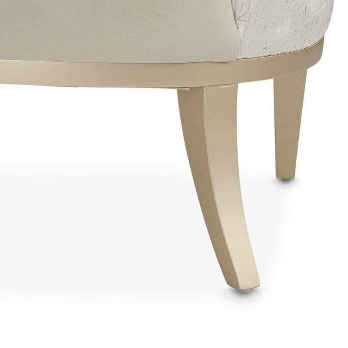AICO Yvette Accent Chair in Porcini Medium Champagne - Visions in Furniture (La Mirada, CA)