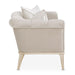AICO Yvette Chair and A Half in Porcini Medium Champagne - Visions in Furniture (La Mirada, CA)
