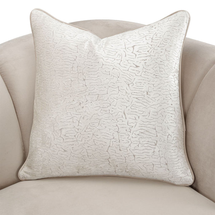 AICO Yvette Chair and A Half in Porcini Medium Champagne - Visions in Furniture (La Mirada, CA)