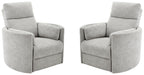 Parker Living Radius - Mineral Power Swivel Glider Recliner Two Pack