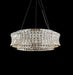 AICO Furniture Lighting Galaxy Medium Round LED Chandelier in Chrome - Visions in Furniture (La Mirada, CA)