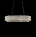 AICO Furniture Lighting Galaxy Oval LED Chandelier in Chrome - Visions in Furniture (La Mirada, CA)