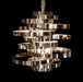 AICO Furniture Lighting Hemispheres 8 Light Chandelier in Silver - Visions in Furniture (La Mirada, CA)
