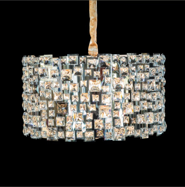 AICO Furniture Lighting Facets 6 Light Chandelier - Visions in Furniture (La Mirada, CA)