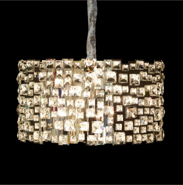 AICO Furniture Lighting Facets 12 Light Chandelier - Visions in Furniture (La Mirada, CA)