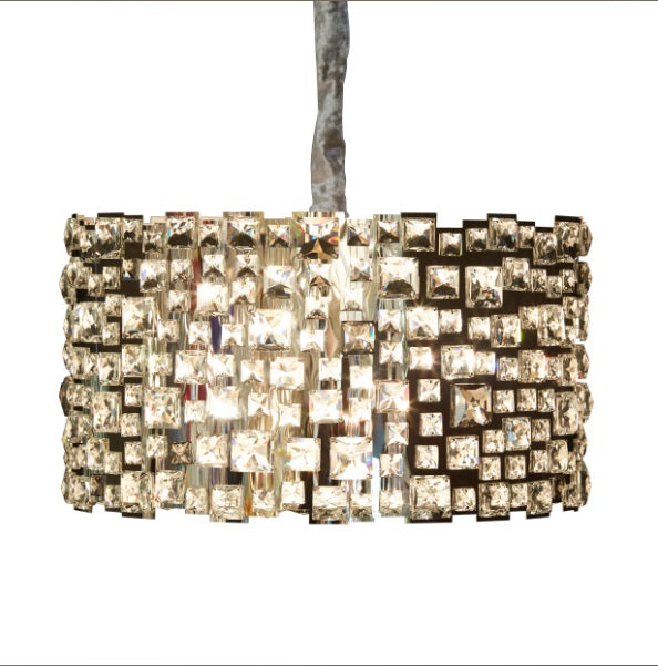 AICO Furniture Lighting Facets 12 Light Chandelier - Visions in Furniture (La Mirada, CA)