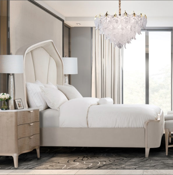 AICO Furniture Lighting Autumn 21 Light Chandelier in Clear - Visions in Furniture (La Mirada, CA)