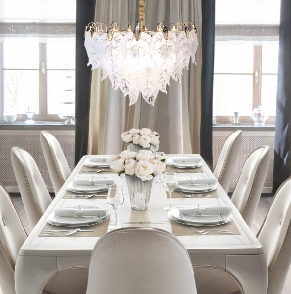AICO Furniture Lighting Autumn 13 Light Chandelier in Clear - Visions in Furniture (La Mirada, CA)