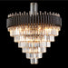 AICO Furniture Lighting Symphony Round 24 Light Chandelier in Clear - Visions in Furniture (La Mirada, CA)