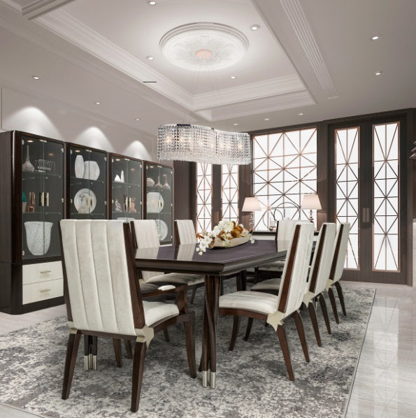AICO Furniture Lighting Cool Breeze 10 Light Chandelier in Clear - Visions in Furniture (La Mirada, CA)