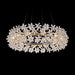 AICO Furniture Lighting Bouquet 12 Light Oblong Chandelier in Gold - Visions in Furniture (La Mirada, CA)