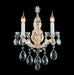 AICO Furniture Lighting La Scala 2 Light Wall Sconce in Clear image