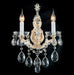 AICO Furniture Lighting La Scala 2 Light Wall Sconce in Clear - Visions in Furniture (La Mirada, CA)