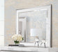 AICO Marquee Wall Mirror in Cloud White - Visions in Furniture (La Mirada, CA)