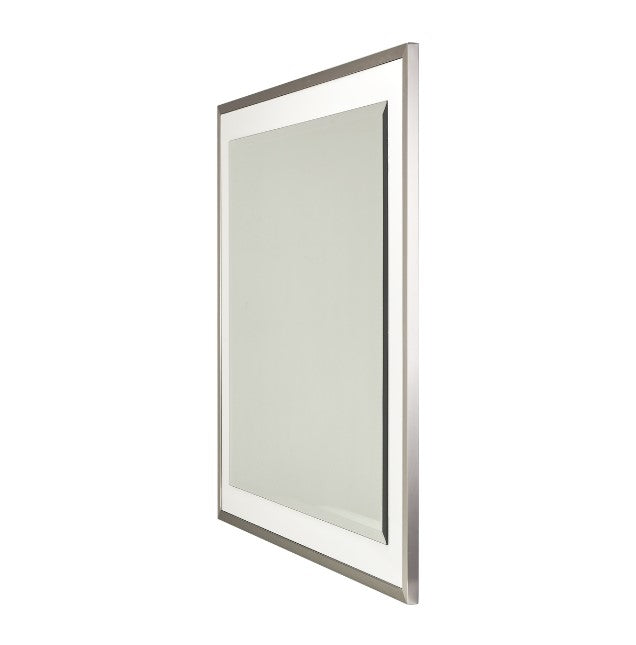 AICO Marquee Wall Mirror in Cloud White - Visions in Furniture (La Mirada, CA)