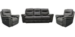 Parker Living Mason - Charcoal Power Reclining Sofa and Two Recliners