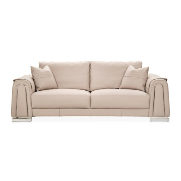 AICO Furniture Mia Bella Bergamo Sofa in Stainless Steel - Visions in Furniture (La Mirada, CA)