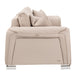 AICO Furniture Mia Bella Bergamo Sofa in Stainless Steel - Visions in Furniture (La Mirada, CA)