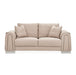 AICO Furniture Mia Bella Bergamo Loveseat in Stainless Steel - Visions in Furniture (La Mirada, CA)
