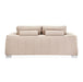 AICO Furniture Mia Bella Bergamo Loveseat in Stainless Steel - Visions in Furniture (La Mirada, CA)
