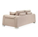 AICO Furniture Mia Bella Bergamo Loveseat in Stainless Steel - Visions in Furniture (La Mirada, CA)