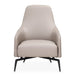 AICO Furniture Mia Bella Bergamo Accent Chair in Stainless Steel - Visions in Furniture (La Mirada, CA)