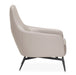 AICO Furniture Mia Bella Bergamo Accent Chair in Stainless Steel - Visions in Furniture (La Mirada, CA)