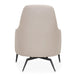 AICO Furniture Mia Bella Bergamo Accent Chair in Stainless Steel - Visions in Furniture (La Mirada, CA)