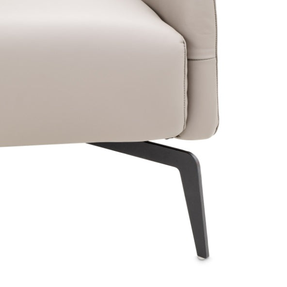 AICO Furniture Mia Bella Bergamo Accent Chair in Stainless Steel - Visions in Furniture (La Mirada, CA)