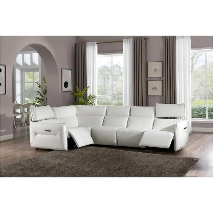 AICO Furniture Verona Armless Chair-Snow in White - Visions in Furniture (La Mirada, CA)