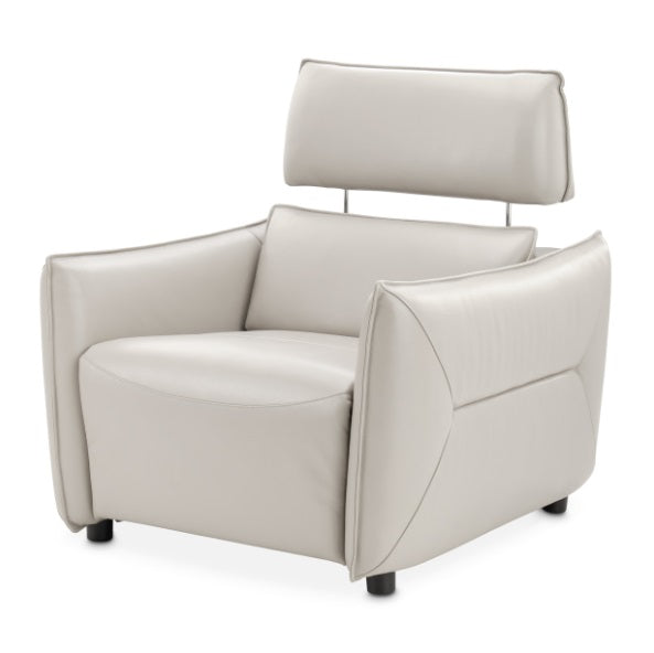 AICO Furniture Verona Matching Chair in Light Gray - Visions in Furniture (La Mirada, CA)