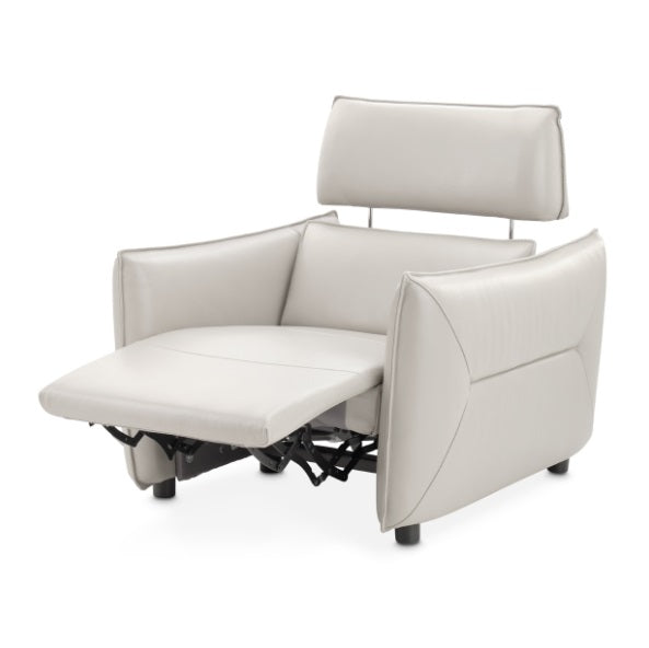 AICO Furniture Verona Matching Chair in Light Gray - Visions in Furniture (La Mirada, CA)
