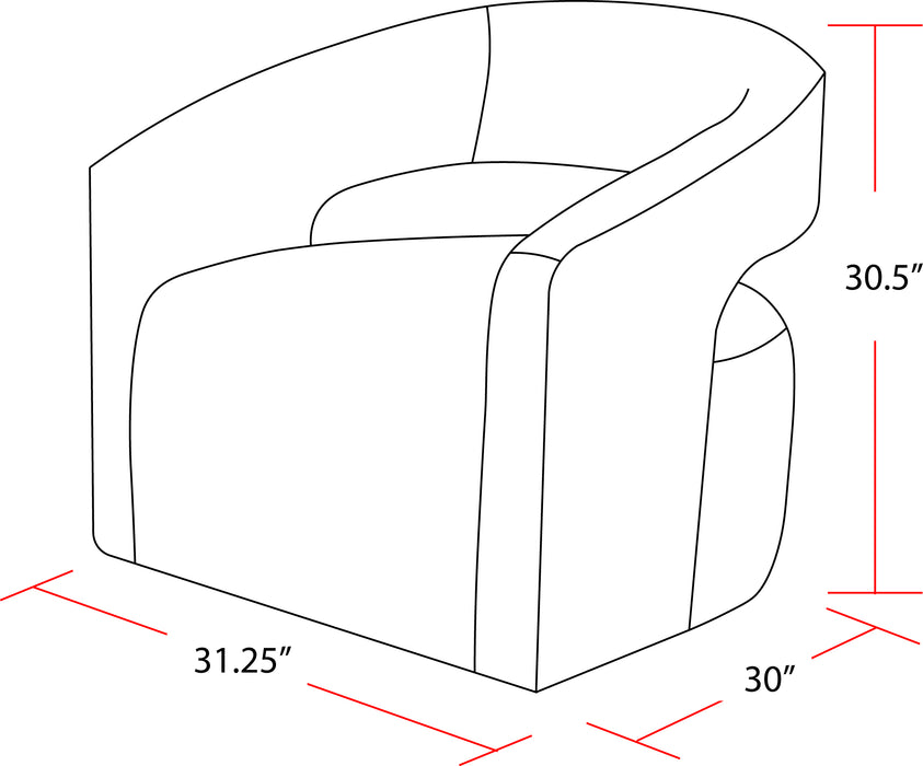 Parker Living Orbit - Elise Natural Open Back Accent Chair