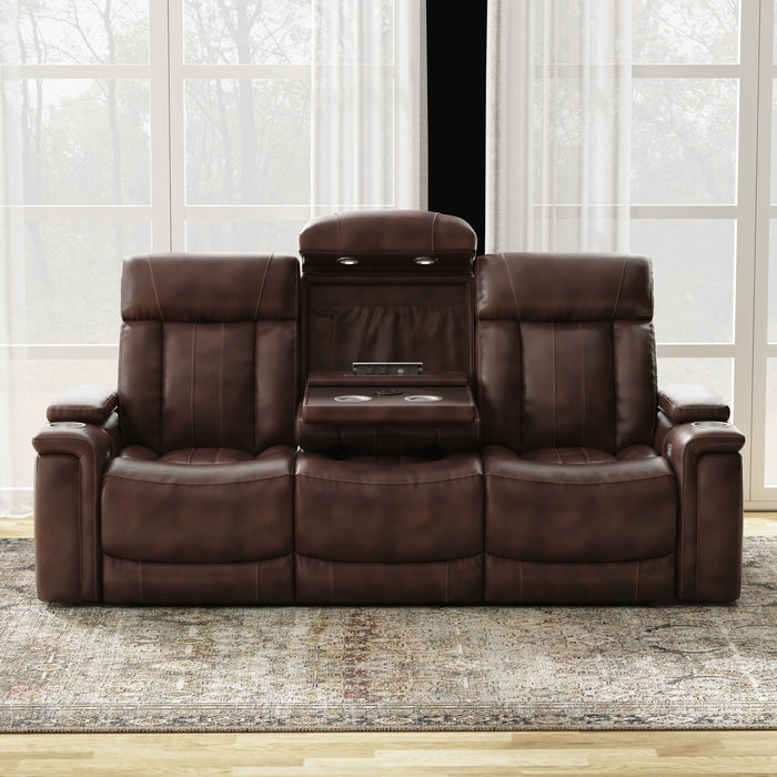 Parker Living Royce - Fantom Brown Power Reclining Sofa Loveseat and Recliner