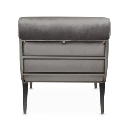 AICO Furniture Roxbury Park Chaise in Gray Pearl - Visions in Furniture (La Mirada, CA)