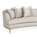 AICO Malibu Crest 3-Piece Sofa Sectional in Pearl Chardonnay - Visions in Furniture (La Mirada, CA)