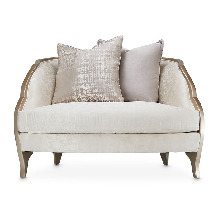 AICO Malibu Crest Chair & A Half in Chardonnay - Visions in Furniture (La Mirada, CA)